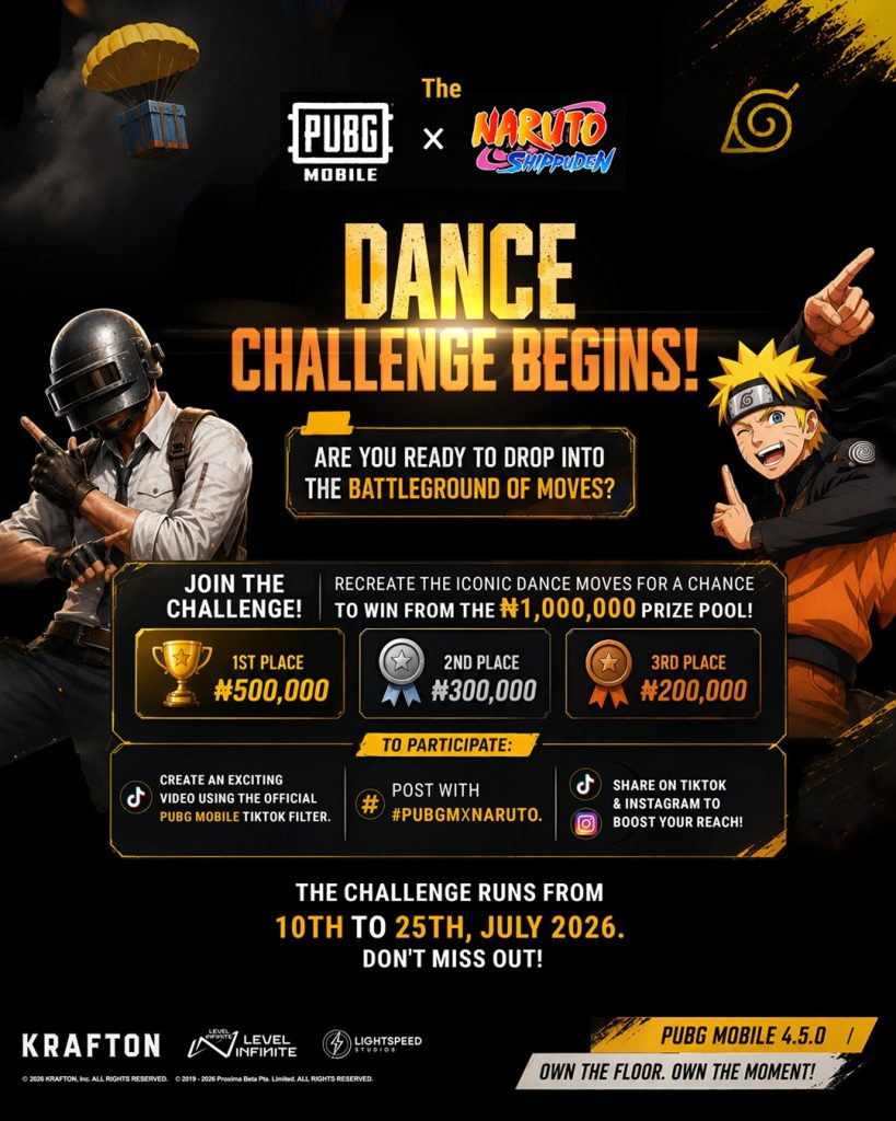 PUBGM X NARUTO SHIPPUDEN DANCE CHALLENGE